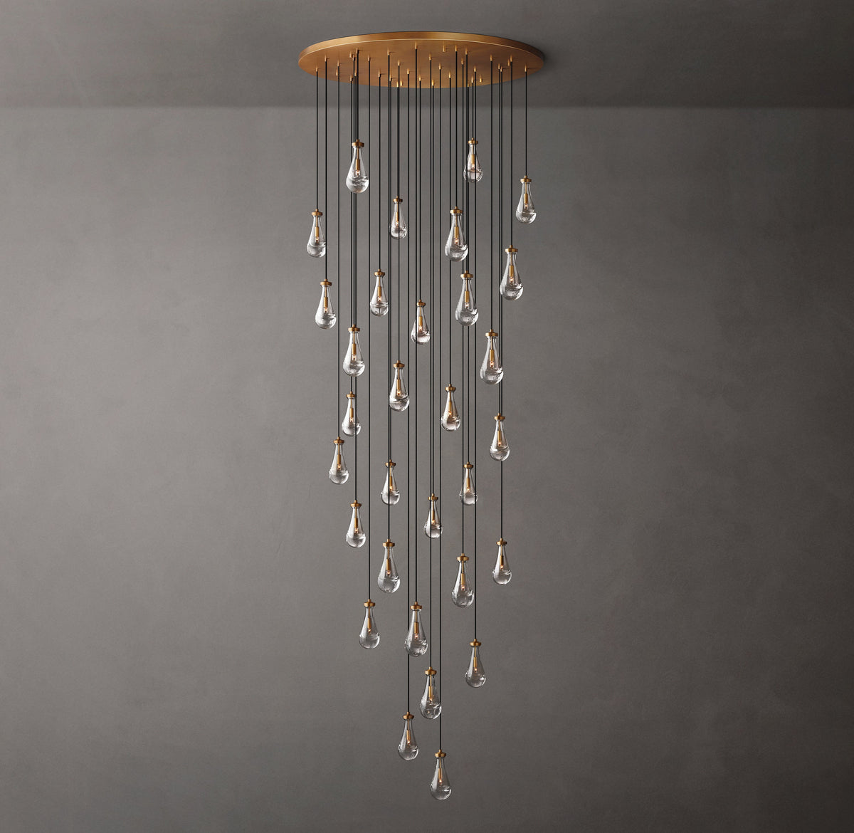 Signature Rain Round Chandelier – 60" — view 2