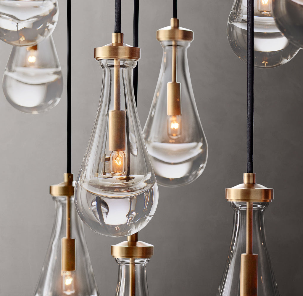 Signature Rain Rectangular Chandelier – 54" — view 4