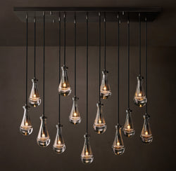 Signature Rain Rectangular Chandelier – 54"