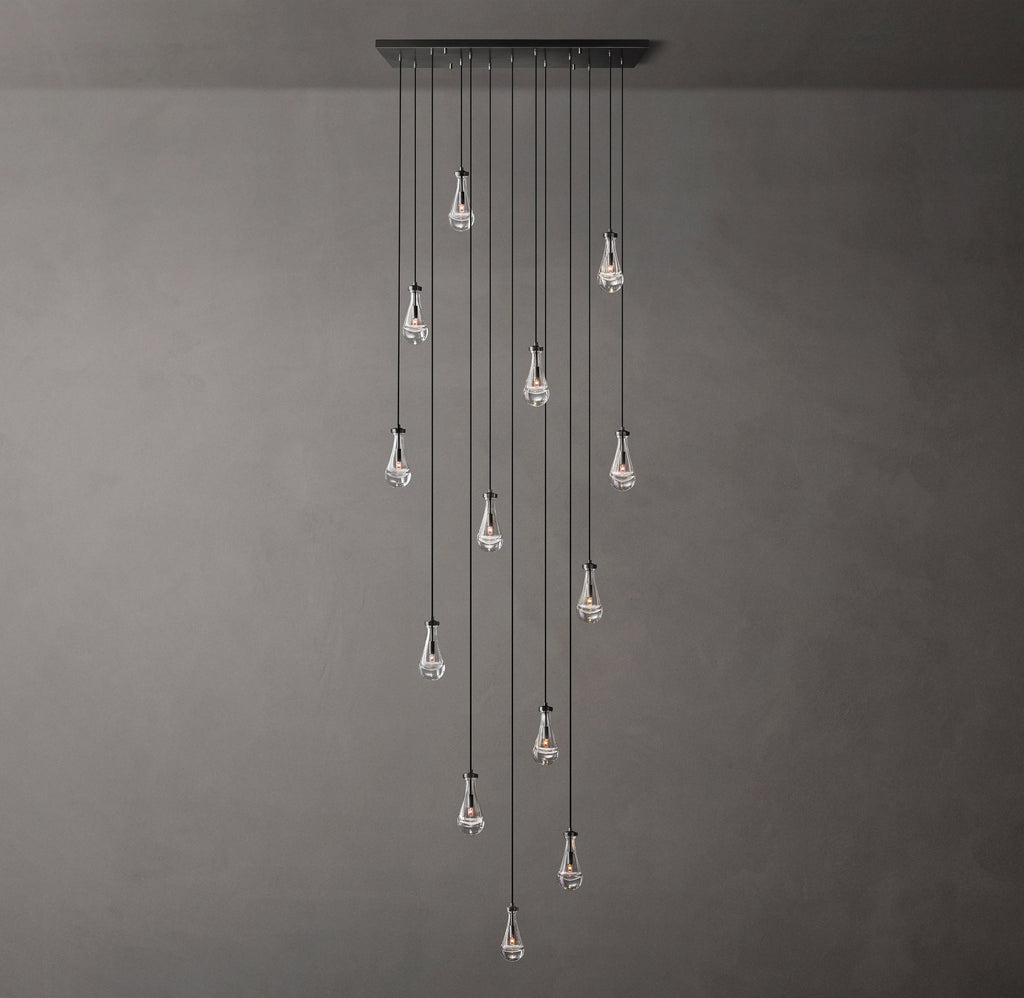 Signature Rain Rectangular Chandelier – 54" — view 5