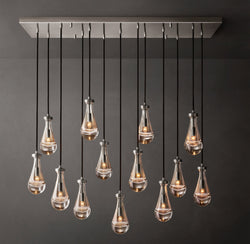 Signature Rain Rectangular Chandelier – 54"