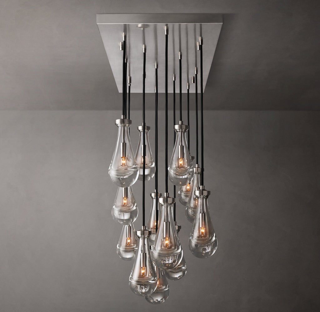 Signature Rain Rectangular Chandelier – 54" — view 5