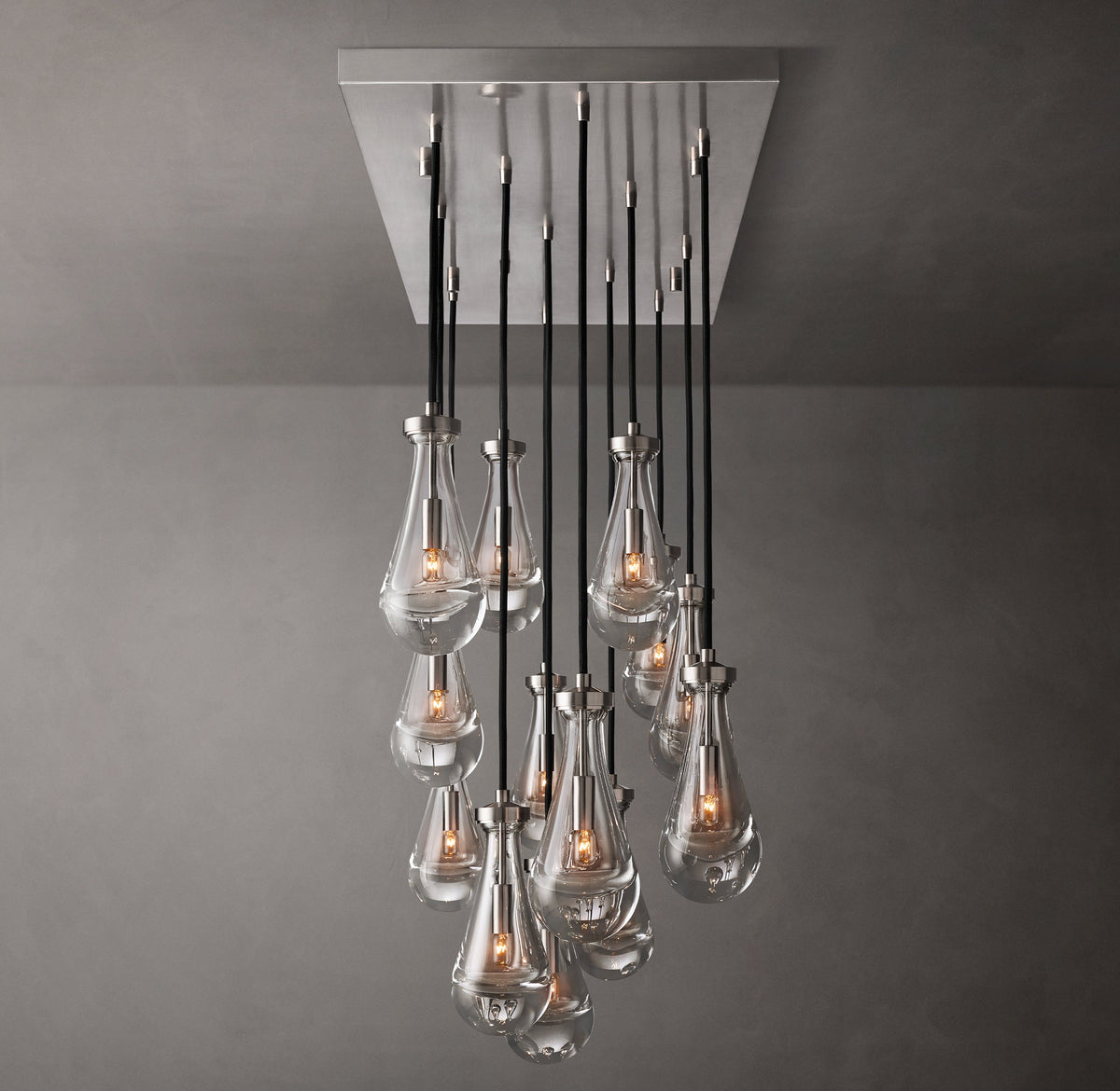 Signature Rain Rectangular Chandelier – 54" — view 5