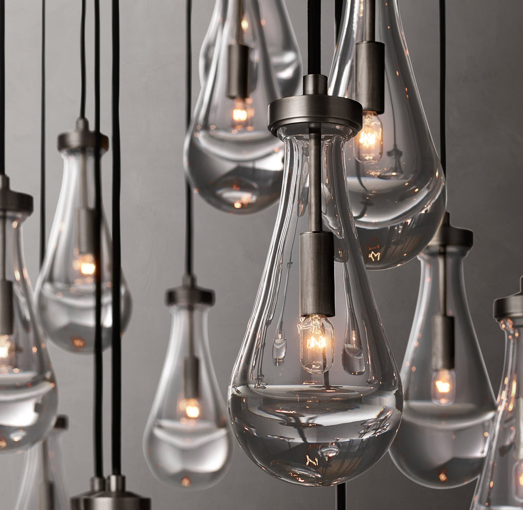 Signature Rain Rectangular Chandelier – 72" — view 3
