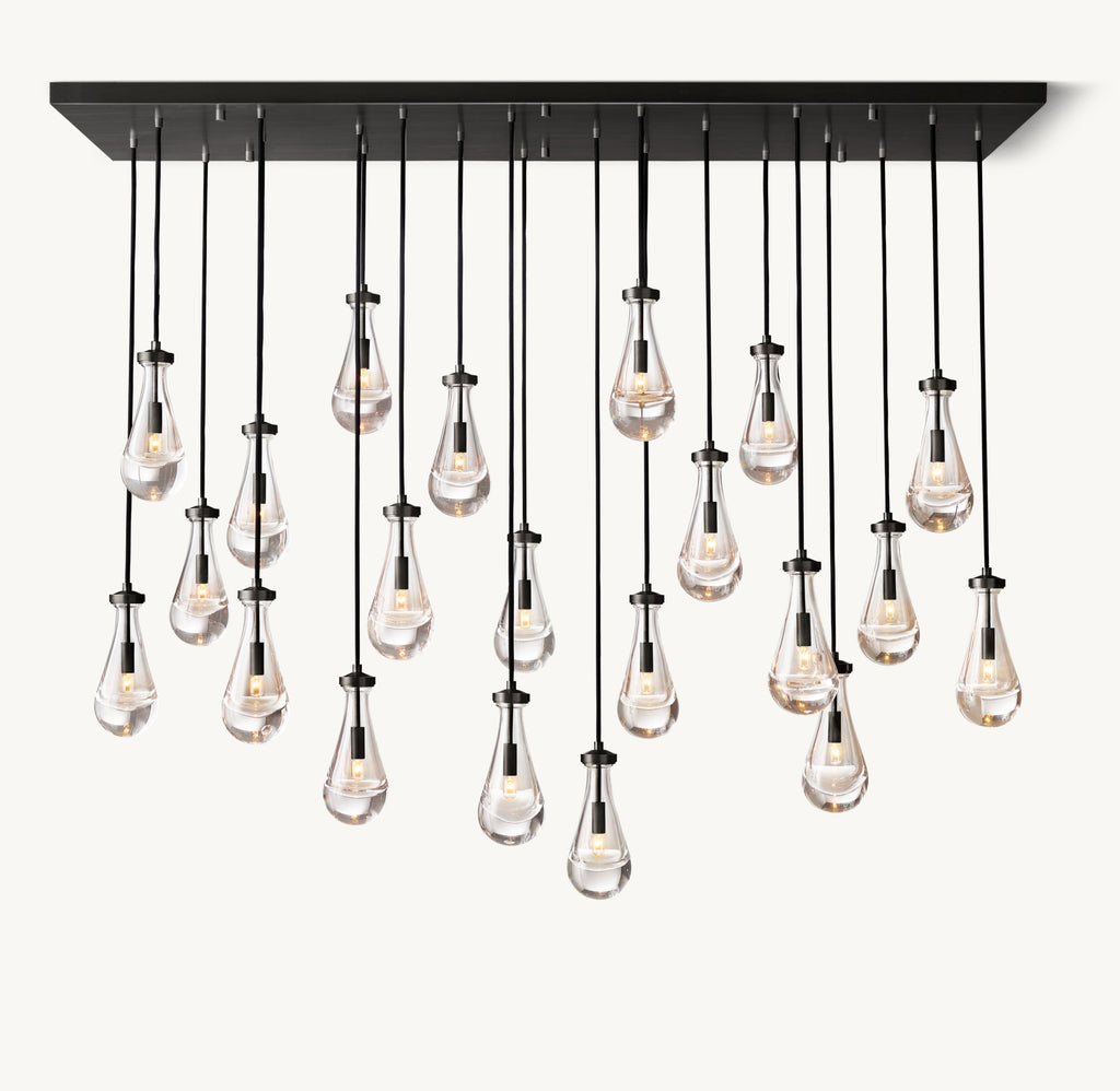 Signature Rain Rectangular Chandelier – 72" — view 4
