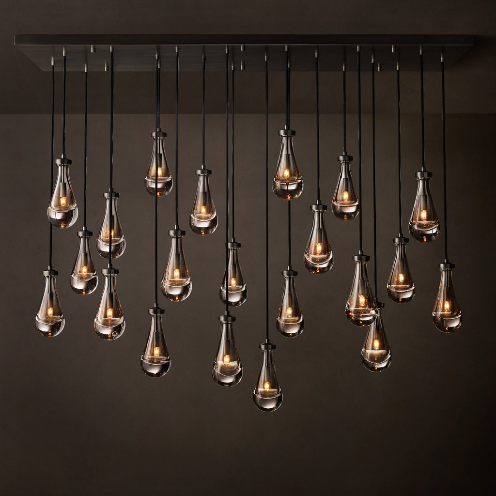 Signature Rain Rectangular Chandelier – 72" — view 5
