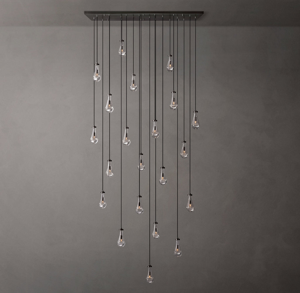 Signature Rain Rectangular Chandelier – 72" — view 6