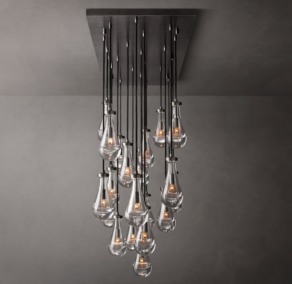 Signature Rain Rectangular Chandelier – 72" — view 7