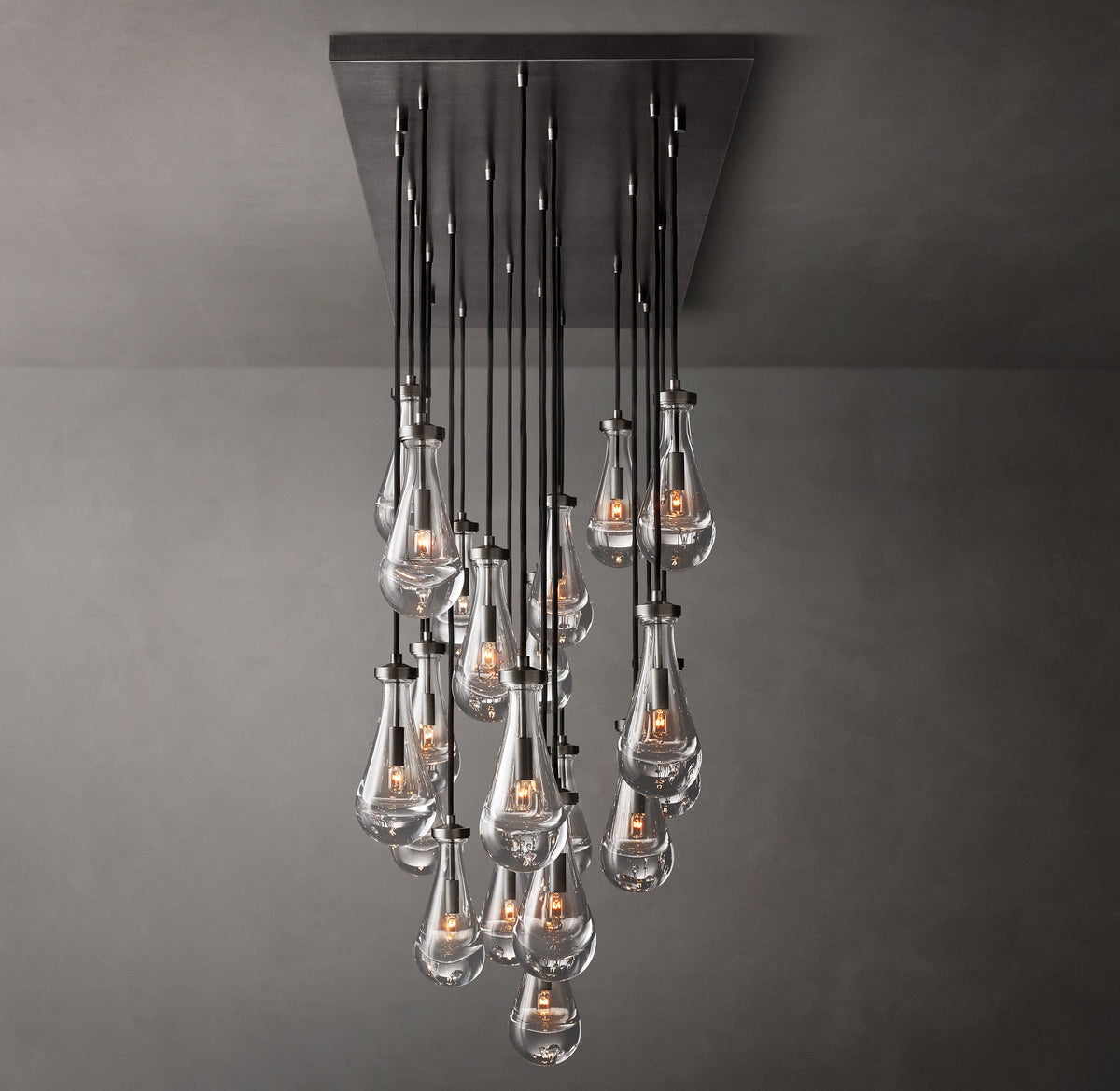 Signature Rain Rectangular Chandelier – 72" — view 7