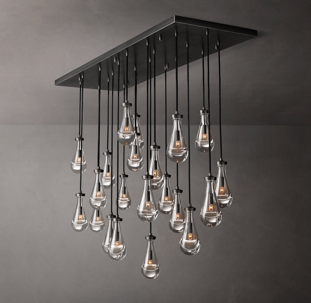Signature Rain Rectangular Chandelier – 72" — view 8