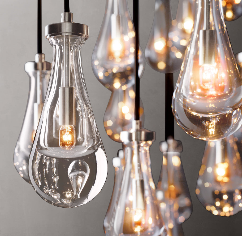 Signature Rain Rectangular Chandelier – 54" — view 3
