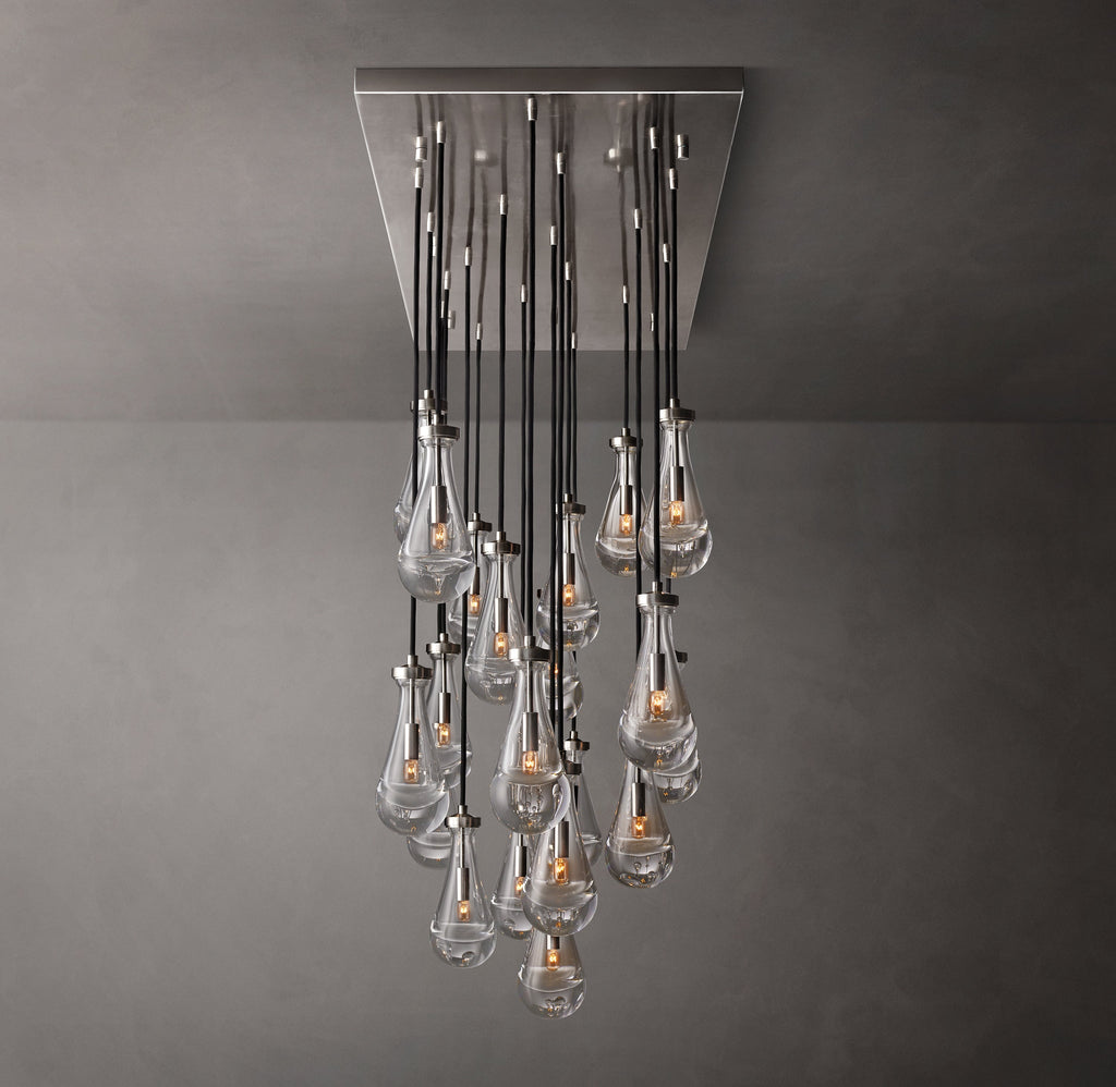 Signature Rain Rectangular Chandelier – 54" — view 5