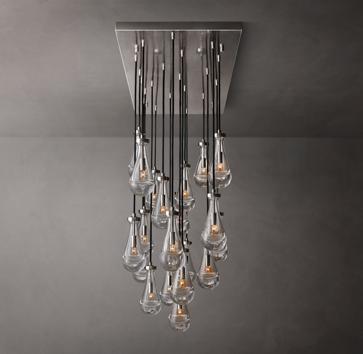 Signature Rain Rectangular Chandelier – 54" — view 5
