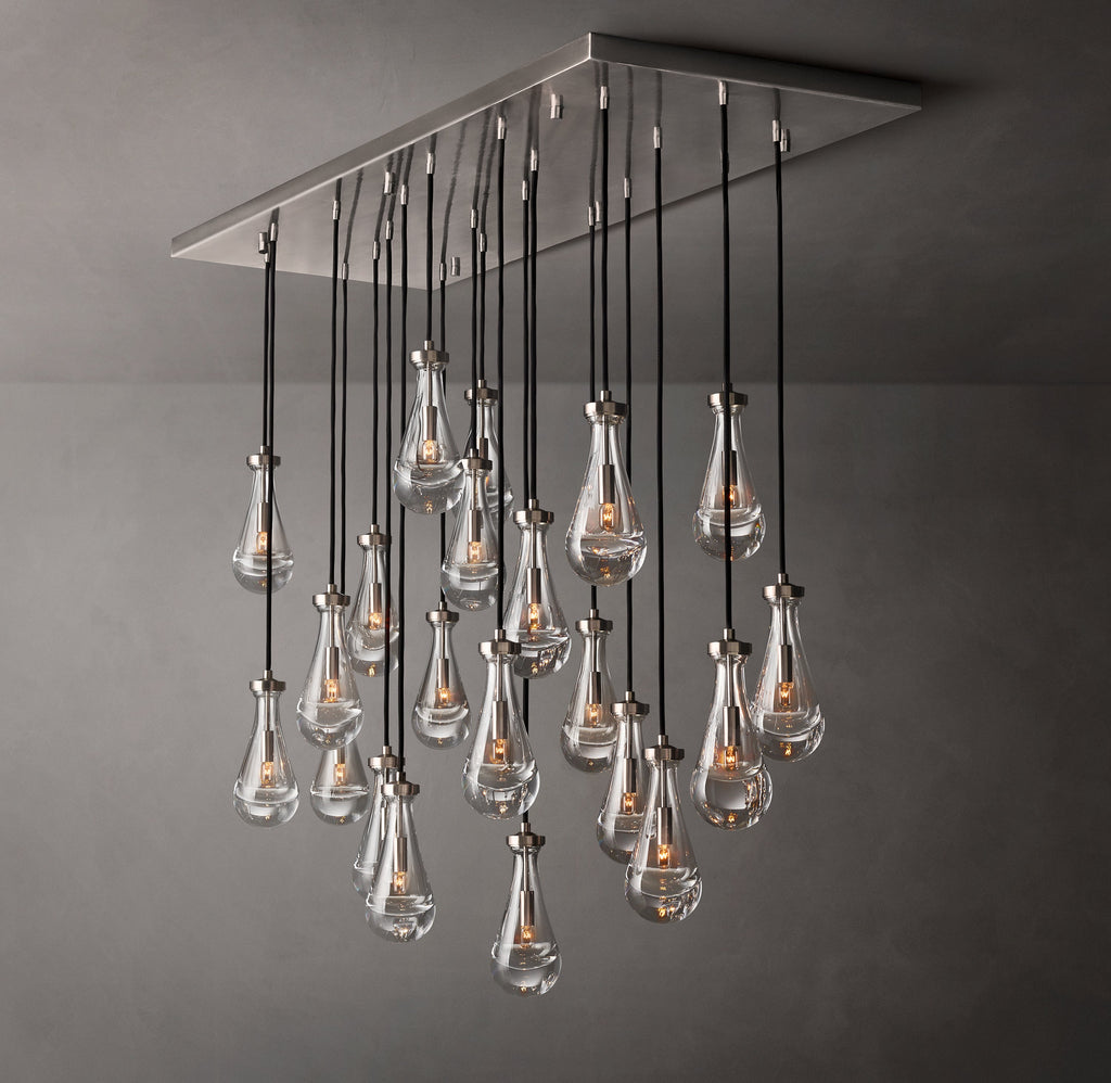 Signature Rain Rectangular Chandelier – 54" — view 6