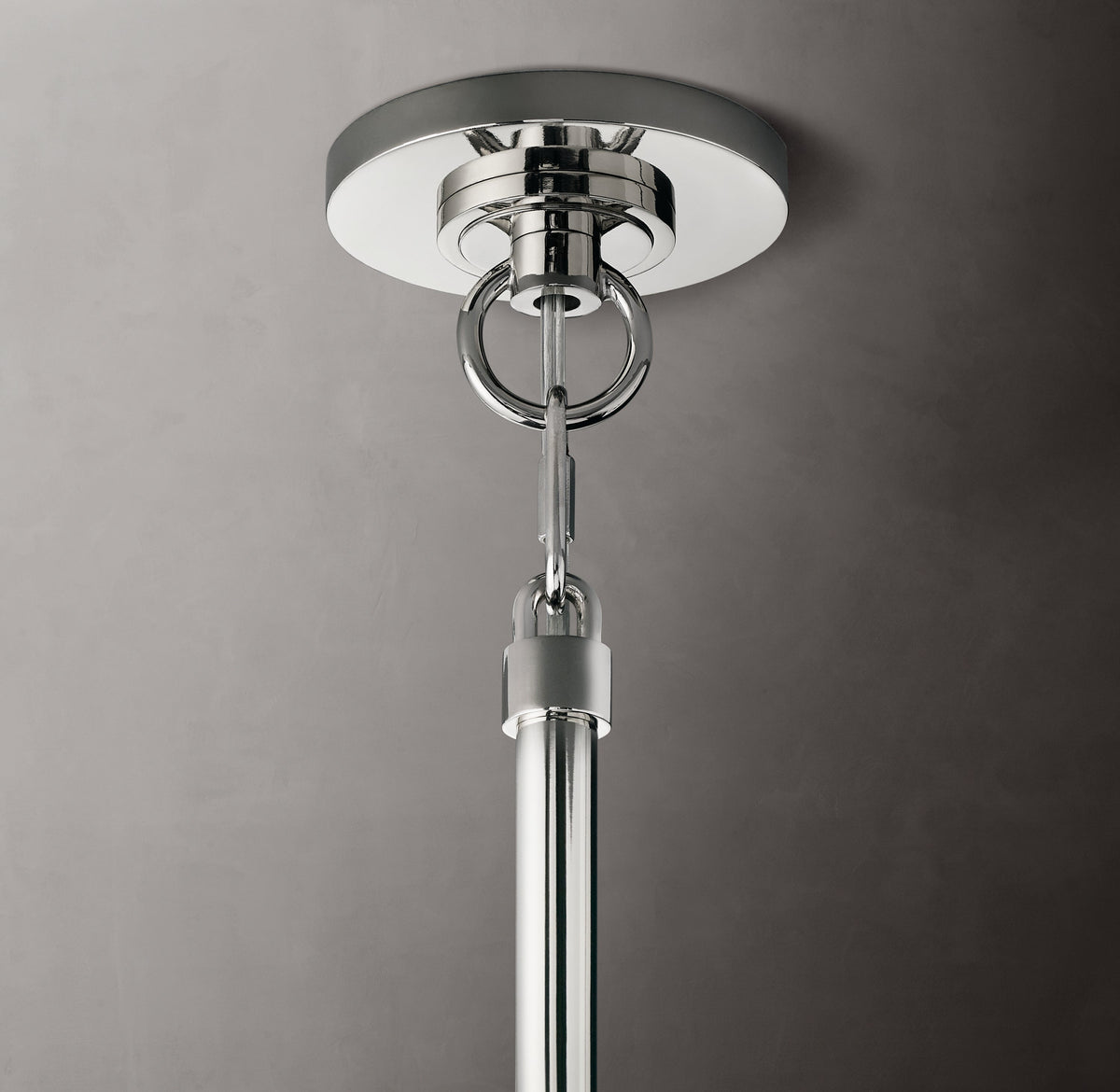 Heritage Boule De Cristal Clear Glass Round Chandelier – 24" Polished Nickel — view 3
