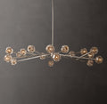 Heritage Boule De Cristal Clear Glass Round Chandelier – 72" Polished Nickel — view 1