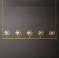 Heritage Boule De Cristal Clear Glass Linear Chandelier — view 1