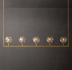 Heritage Boule De Cristal Clear Glass Linear Chandelier