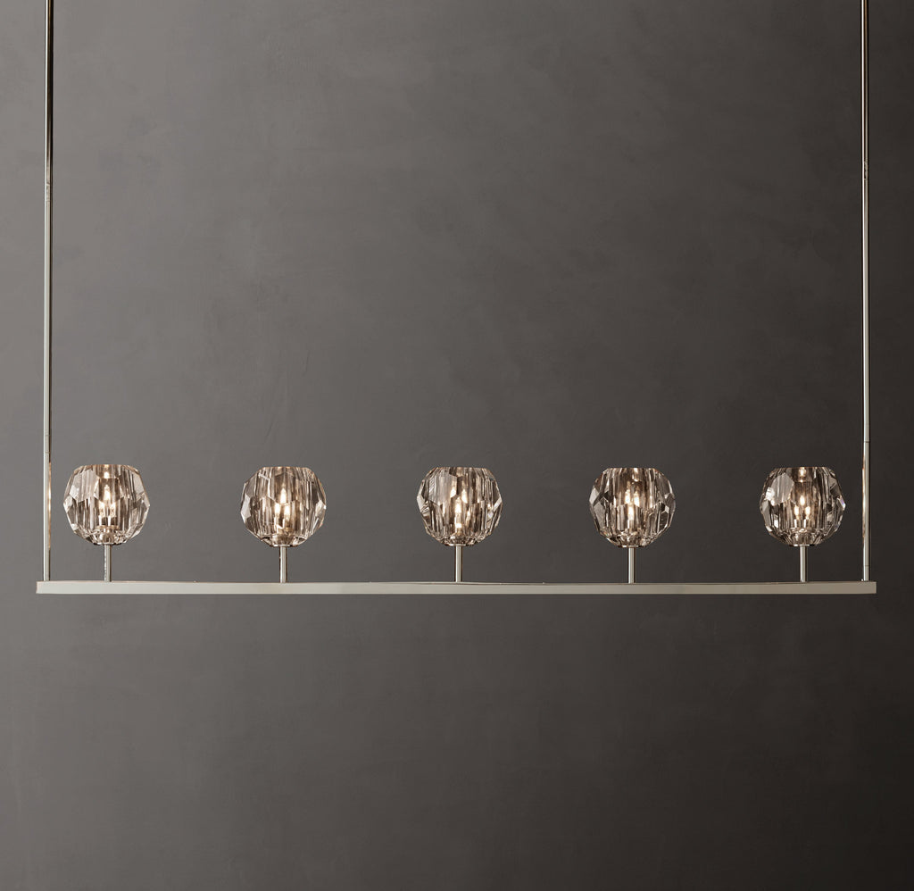 Heritage Boule De Cristal Clear Glass Linear Chandelier — view 1