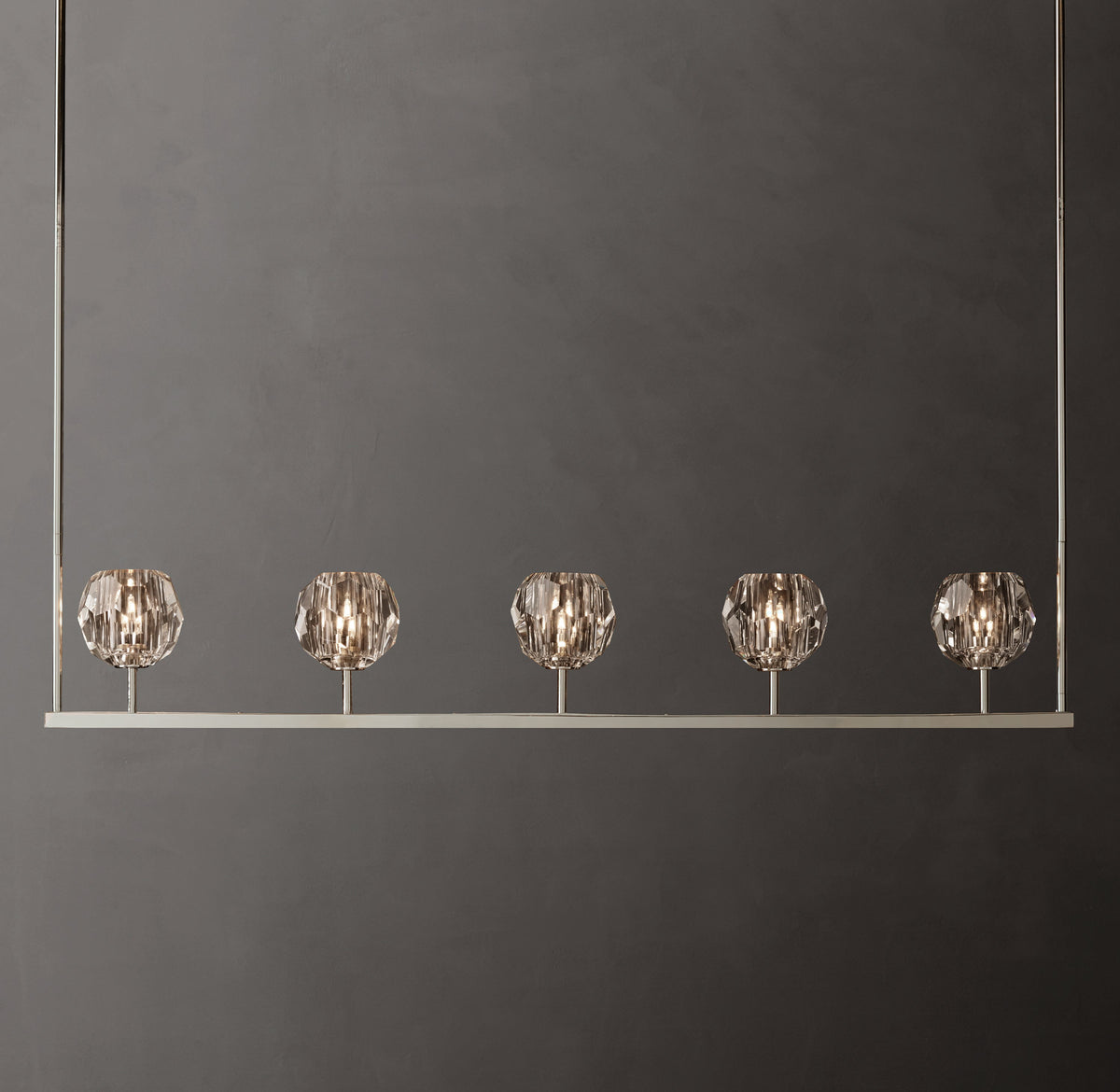 Heritage Boule De Cristal Clear Glass Linear Chandelier — view 1