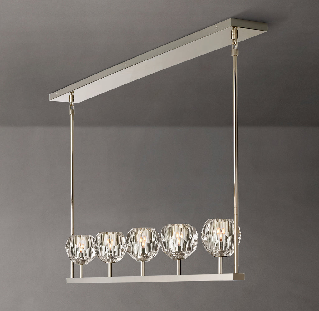 Heritage Boule De Cristal Clear Glass Linear Chandelier — view 4