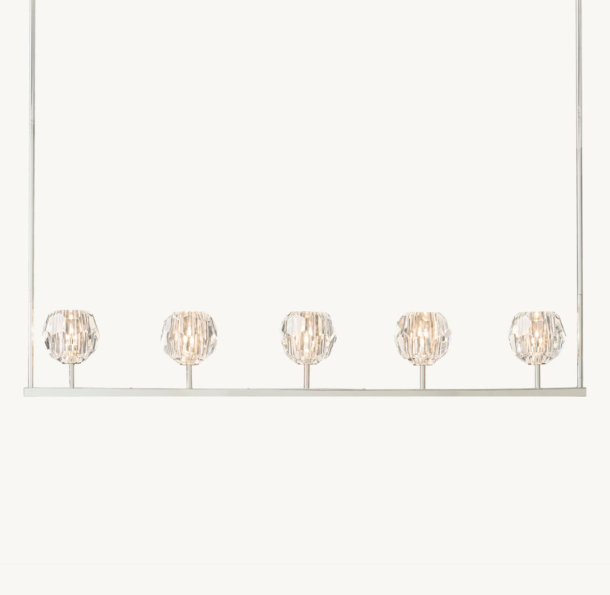 Heritage Boule De Cristal Clear Glass Linear Chandelier — view 5