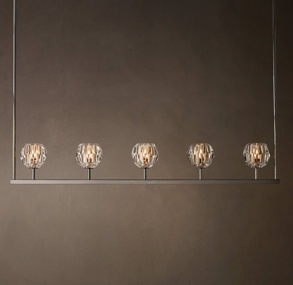 Heritage Boule De Cristal Clear Glass Linear Chandelier — view 7