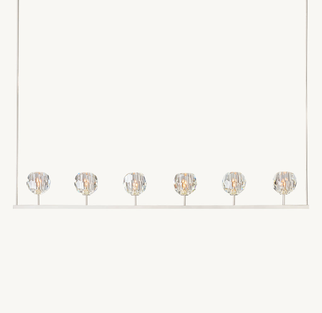 Heritage Boule De Cristal Clear Glass Linear Chandelier — view 2