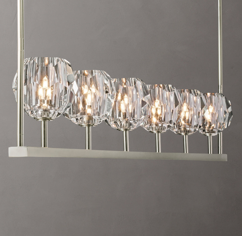 Heritage Boule De Cristal Clear Glass Linear Chandelier — view 4