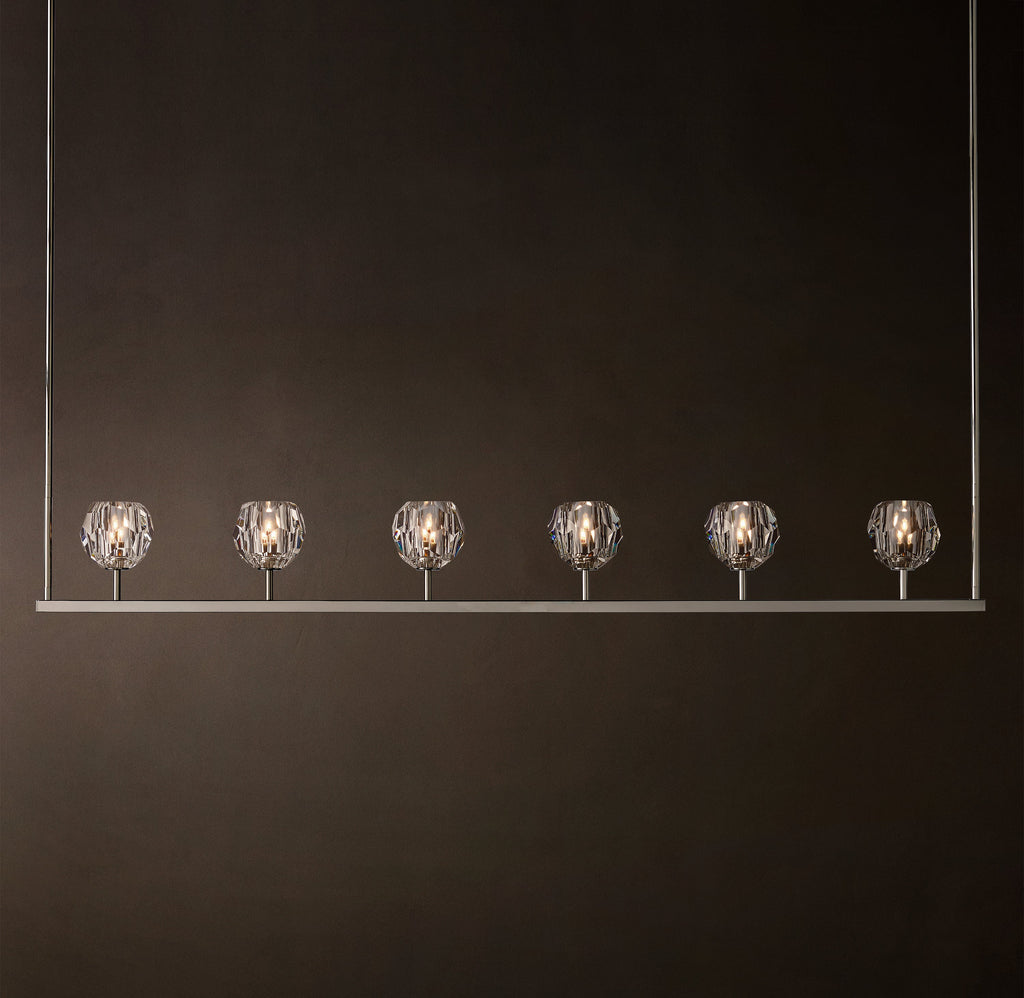 Heritage Boule De Cristal Clear Glass Linear Chandelier — view 5