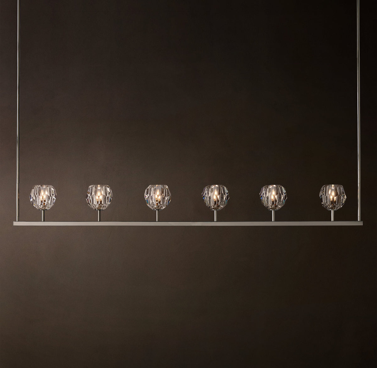 Heritage Boule De Cristal Clear Glass Linear Chandelier — view 5