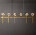 Heritage Boule De Cristal Clear Glass Double Linear Chandelier — view 1