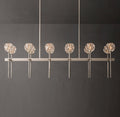 Heritage Boule De Cristal Clear Glass Double Linear Chandelier — view 1