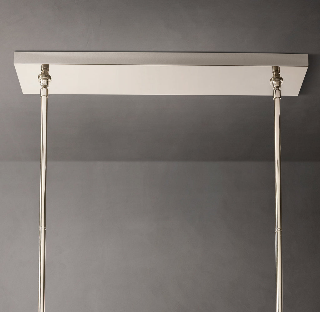 Heritage Boule De Cristal Clear Glass Double Linear Chandelier — view 3