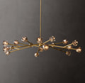 Heritage Boule De Cristal Smoke Glass Round Chandelier – 72" Lacquered Burnished Brass — view 1