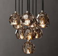 Heritage Boule De Cristal Smoke Glass Round Cluster Chandelier — view 1