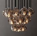 Heritage Boule De Cristal Smoke Glass Round Cluster Chandelier — view 1