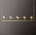 Heritage Boule De Cristal Smoke Glass Linear Chandelier — view 1