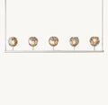 Heritage Boule De Cristal Smoke Glass Linear Chandelier — view 1