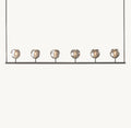 Heritage Boule De Cristal Smoke Glass Linear Chandelier — view 1