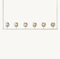 Heritage Boule De Cristal Smoke Glass Linear Chandelier — view 1