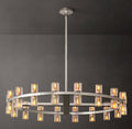 Artisan Arcachon LED Round Chandelier – 36" Polished Nickel — view 1