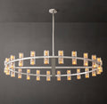 Artisan Arcachon LED Round Chandelier – 48" Polished Nickel — view 1