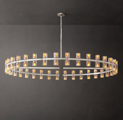 Artisan Arcachon LED Round Chandelier – 60" Polished Nickel — view 1
