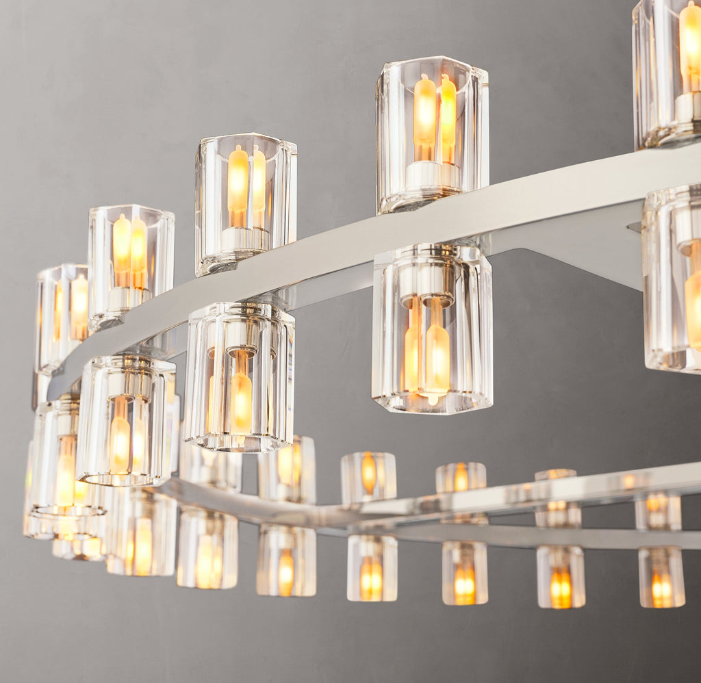 Artisan Arcachon LED Round Chandelier – 60" Polished Nickel — view 3