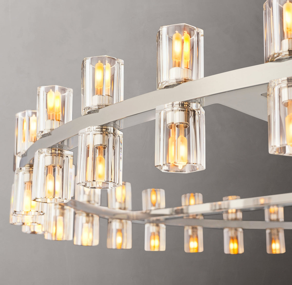 Artisan Arcachon LED Round Chandelier – 60" Polished Nickel — view 3