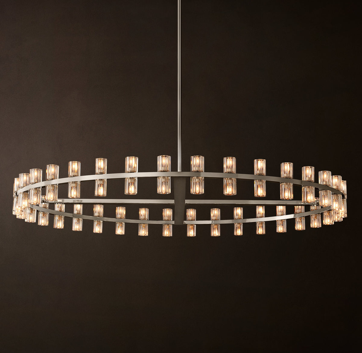 Artisan Arcachon LED Round Chandelier – 60" Polished Nickel — view 4