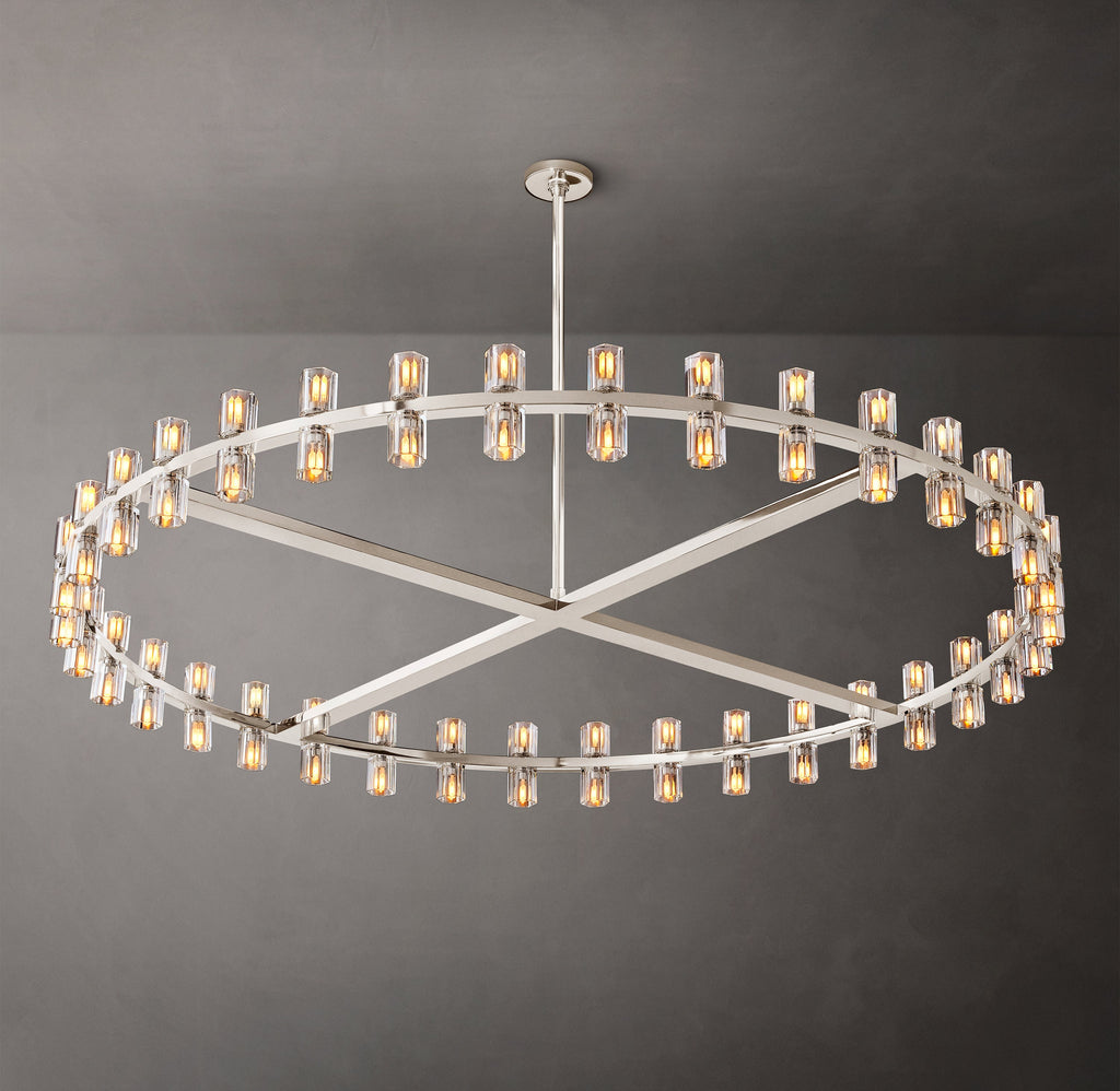 Artisan Arcachon LED Round Chandelier – 60" Polished Nickel — view 5