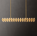 Artisan Arcachon LED Rectangular Chandelier – 54" Lacquered Burnished Brass — view 1