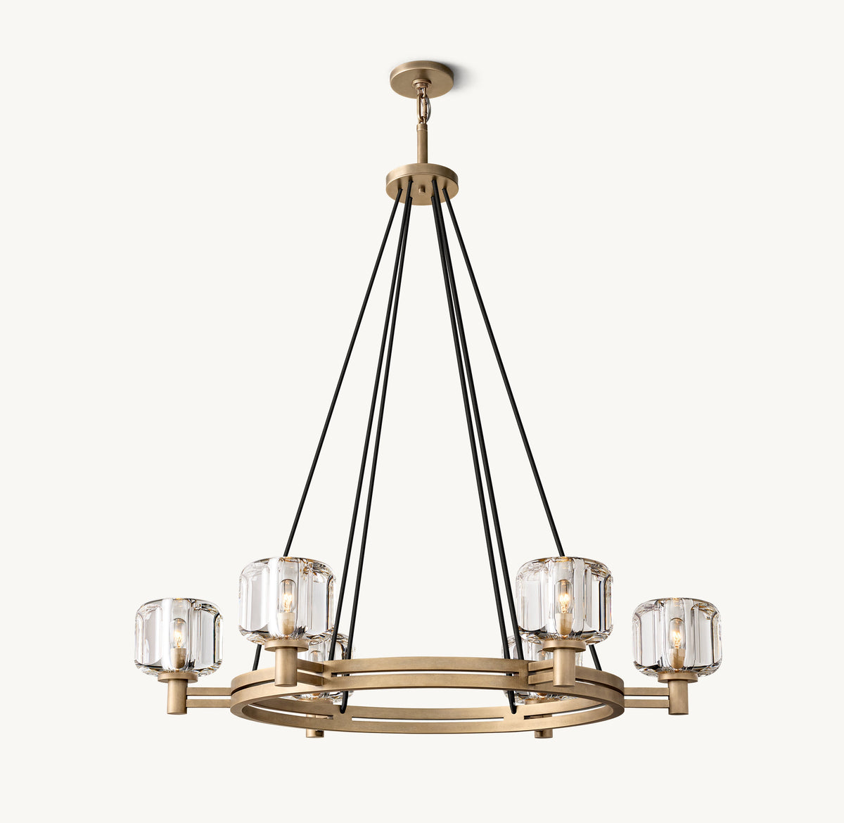Sculptural Demaret Round Chandelier – 36" — view 2
